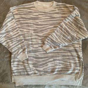 Animal print sweatshirt